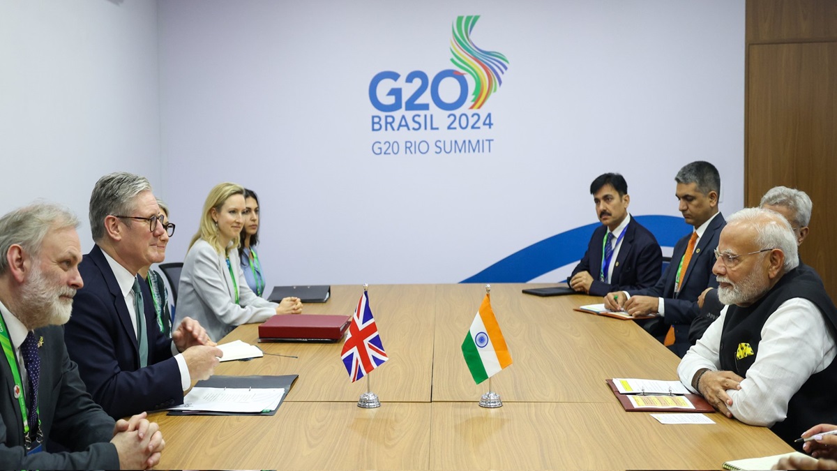 UK's Keir Starmer and PM Modi Discuss Economic Partnership at G20, FTA Talks Set to Resume