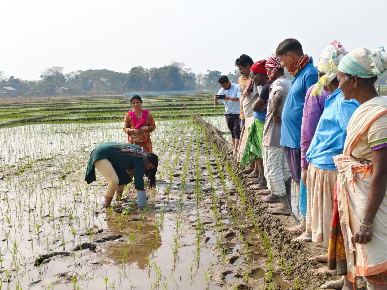  rural innovator showcasing a prototype for sustainable agriculture